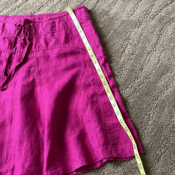 Athleta Aline daydream 100% linen drawstring mini skirt - Picture 6 of 10
